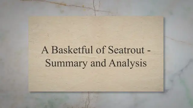 'Video thumbnail for A Basketful Of Sea Trout - Summary|| Class 9th'