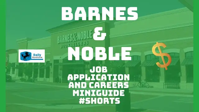 'Video thumbnail for Barnes & Noble Application and Careers MiniGuide #shorts'