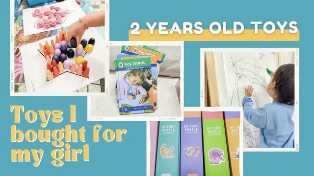 'Video thumbnail for Toys I bought for my 2 years old toddler'