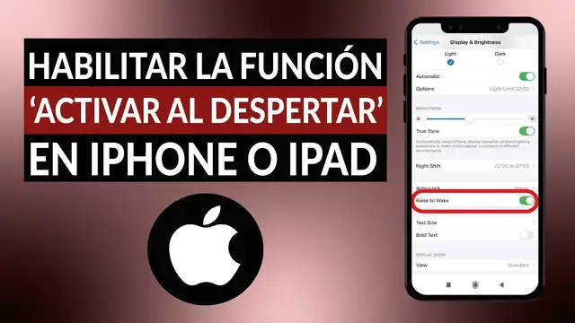 'Video thumbnail for ¿Cómo habilitar la función 'Activar al despertar' en un dispositivo IPHONE o IPAD?'