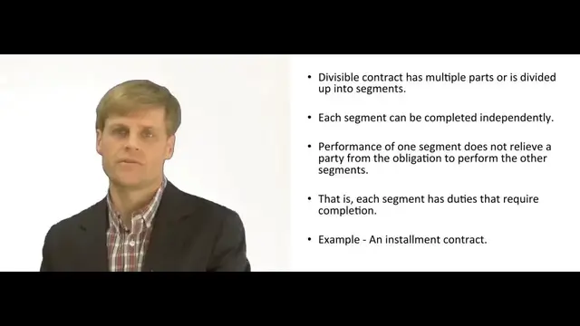 'Video thumbnail for What is a divisible contract?'