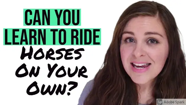 'Video thumbnail for Q3: Can You Learn To Ride A Horse On Your Own? #BeginnerEquestrianStartingOut'