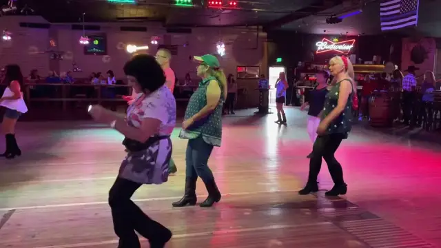 'Video thumbnail for Line Dancing at the Brandin' Iron'