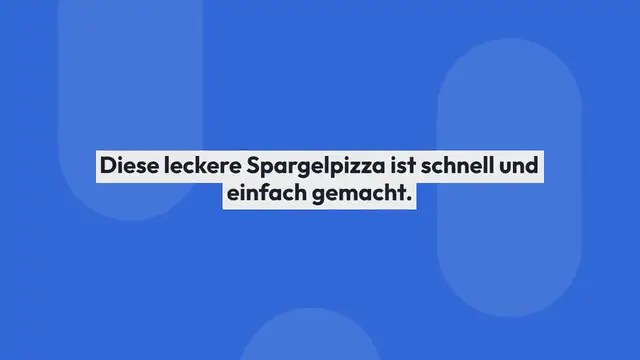 'Video thumbnail for Spargelpizza mit Sauce Hollandaise (vegetarisch)'