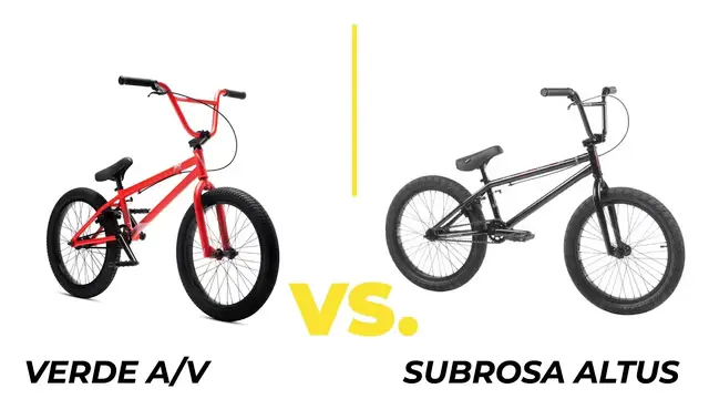'Video thumbnail for Verde A/V VS. Subrosa Altus - UNDER $400 BMX BIKES (Comprehensive Comparison)'