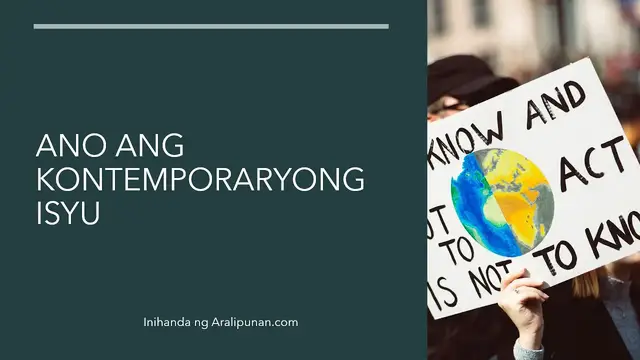 'Video thumbnail for Ano ang Kontemporaryong Isyu?'