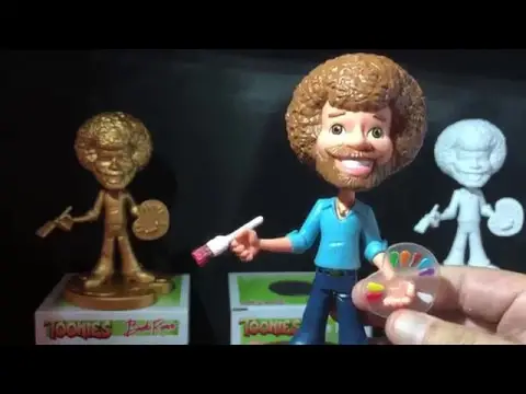 'Video thumbnail for Toynk exclusive Toonies Bob Ross vinyl figures review!'