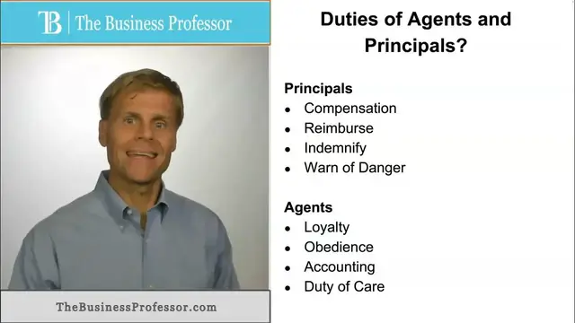 'Video thumbnail for Duties of Agents and Principals'