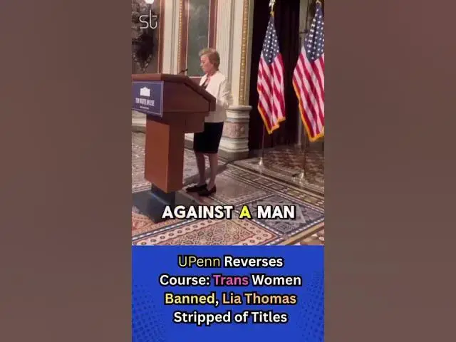 'Video thumbnail for UPenn Reverses Course: Trans Women Banned, Lia Thomas Stripped of Titles'