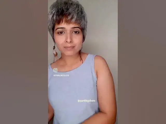 'Video thumbnail for Best #pixiehaircut ever! 🫶🏼 #grayhair #greyhairstyles'