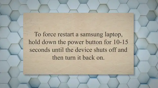 'Video thumbnail for How to Force Restart Samsung Laptop: A Quick & Easy Steps In 2023'
