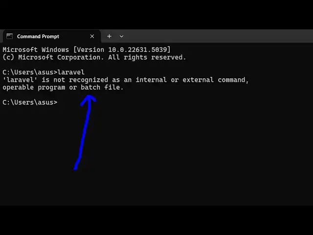 'Video thumbnail for How to fix laravel is not Recognized as Internal and External Command Operable Program'
