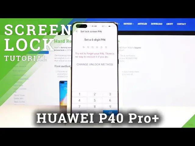 'Video thumbnail for How to Set Up Screen Lock in Huawei P40 Pro+ - Lock Screen Options'