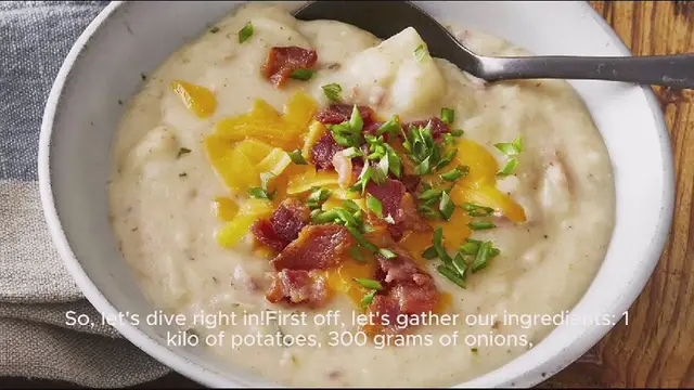 'Video thumbnail for Potato soup recipe'