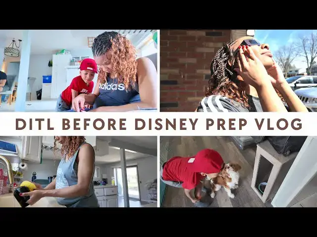 'Video thumbnail for Day Before Disney Vlog: Clean With Me, Check-In, Packing, Solar Eclipse, Groceries, Day In The Life'