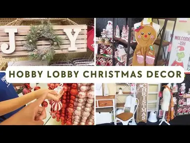 'Video thumbnail for Hobby Lobby Christmas 2023 Decor: 50% Off Gingerbread, Woodland, Grinchmas & More with Prices'