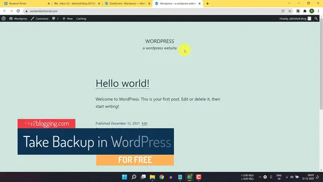 'Video thumbnail for How To Take Automatic Daily Backup in WordPress For FREE'