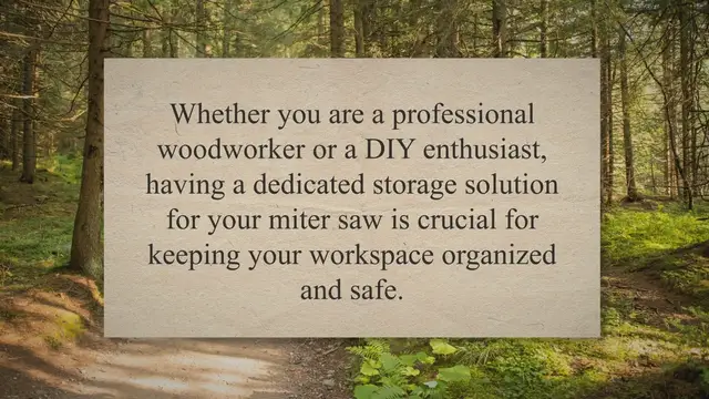 'Video thumbnail for Miter Saw Storage Ideas: 6 Easy ways to store your miter saw'