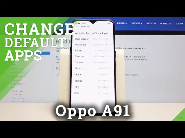 'Video thumbnail for How to Change Default Apps in OPPO A91 – Select Defaults'
