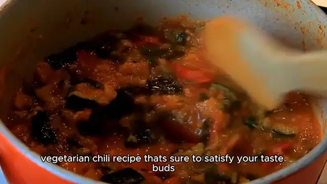 'Video thumbnail for Vegetarian chili recipe'