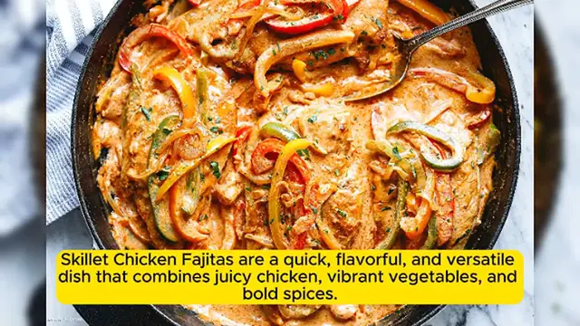 'Video thumbnail for Skillet Chicken Fajitas'