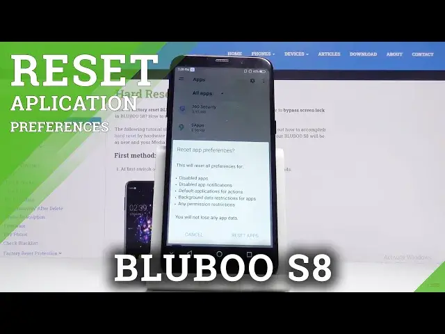 'Video thumbnail for How To Reset App Preferences in Bluboo S8 – Restore App Settings'