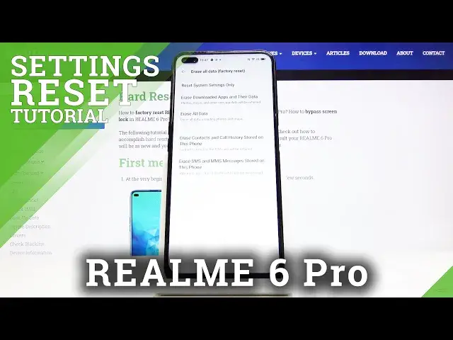 'Video thumbnail for How to Reset Settings in REALME 6 Pro – Reset Default Configuration'