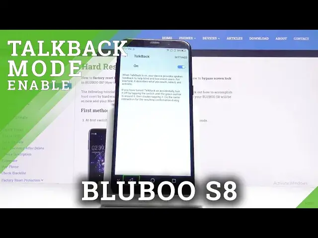 'Video thumbnail for How to Activate Talkback in BLUBOO S8 – TalkBack Mode'