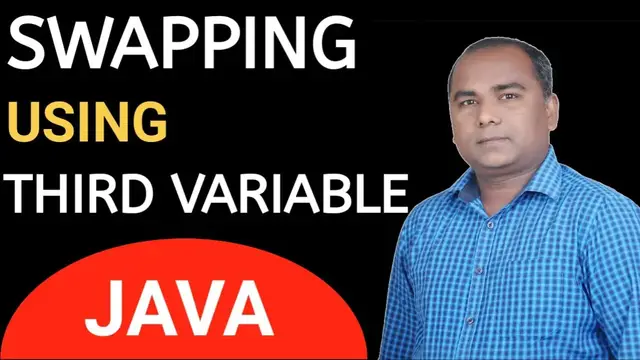 'Video thumbnail for JAVA Program for SWAPPING of TWO Numbers Using a Third Variable'