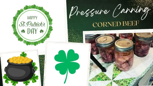 'Video thumbnail for Pressure Canning Corned Beef//  Happy St Patty's Day!! // Jeni Gough'