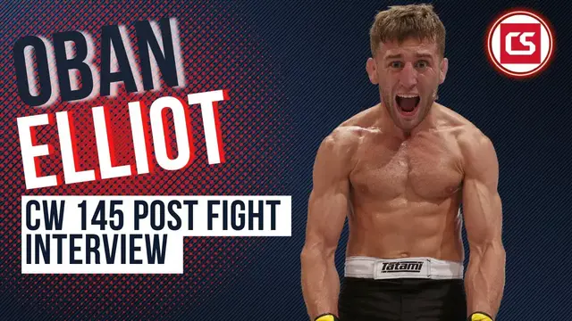 'Video thumbnail for Oban Elliot Cage Warriors 145 Post Fight Interview'