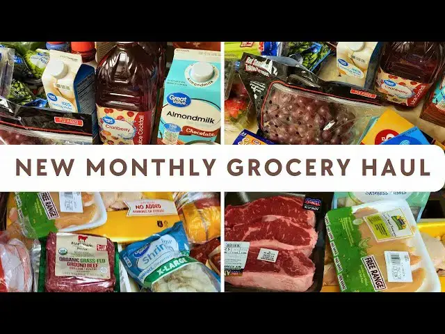 'Video thumbnail for Monthly Grocery Haul: Walmart Plus Online Shopping'