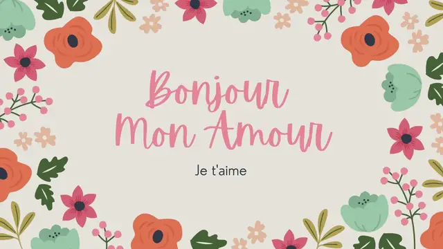 'Video thumbnail for Bonjour mon amour : Messages et SMS'
