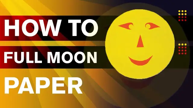 'Video thumbnail for How to Make a Paper Moon | How to Make a Full Moon Out Of Cardboard | Kids Crafts'