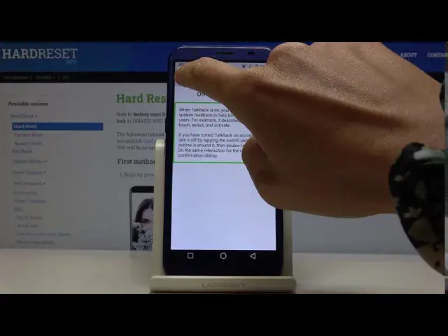'Video thumbnail for How to Enable TalkBack in DOOGEE X55 - Use Android Screen Reader'