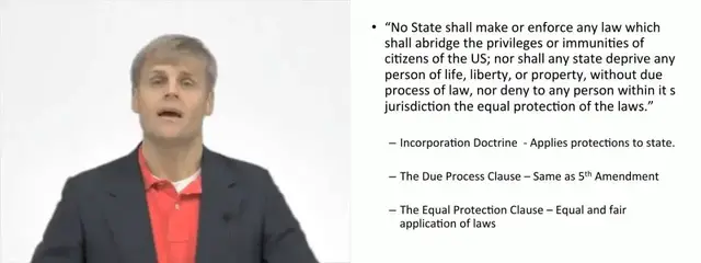 'Video thumbnail for 14th Amendment to US Constitution'