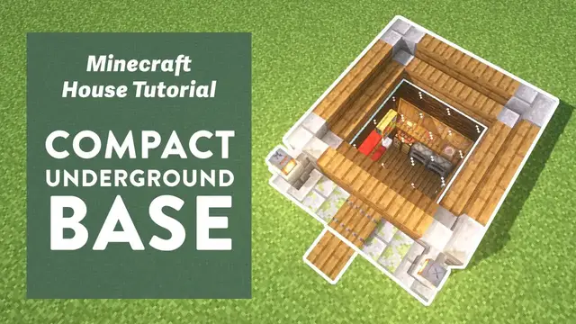 'Video thumbnail for Minecraft: How to Build a Simple Underground Base for Two (Survival Starter House)'