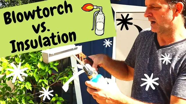 'Video thumbnail for Blowtorch Vs. Insulation | How to Insulate Furring Strips using E.H.P. Rollboard | Skoolie Vlog 9'