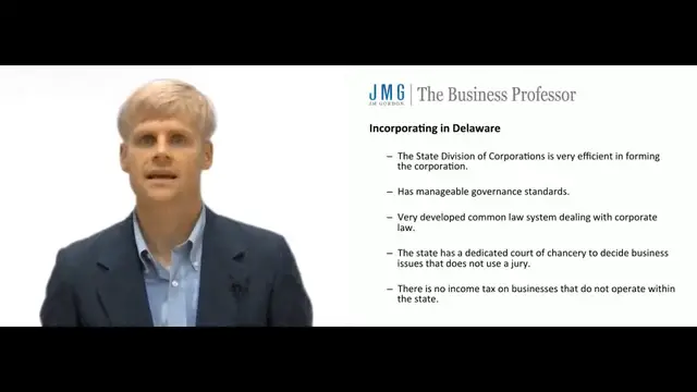 'Video thumbnail for Incorporating in Delaware'