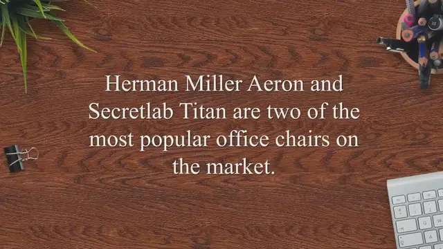 'Video thumbnail for The Best Herman Miller Aeron Vs Secretlab Titan Chair'