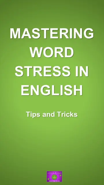 'Video thumbnail for Mastering Word Stress in English: Tips and Tricks'