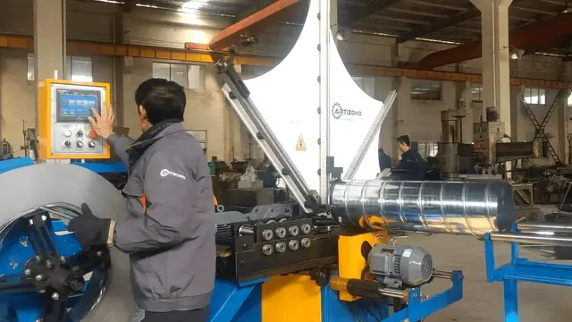 'Video thumbnail for Tutorial on spiral duct machine installation, commissioning and operation'