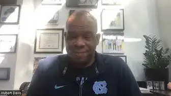 'Video thumbnail for Hubert Davis press availability ahead of Tuesday's game at Syracuse'