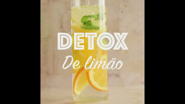 'Video thumbnail for Detox de água com limão'