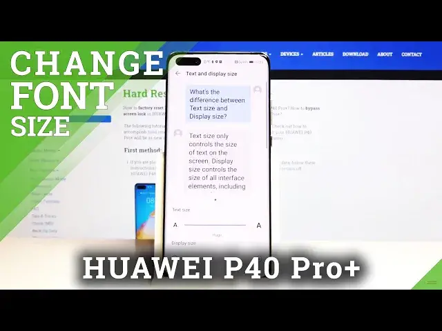 'Video thumbnail for How to Change Font Size in Huawei P40 Pro+ - Text Size'