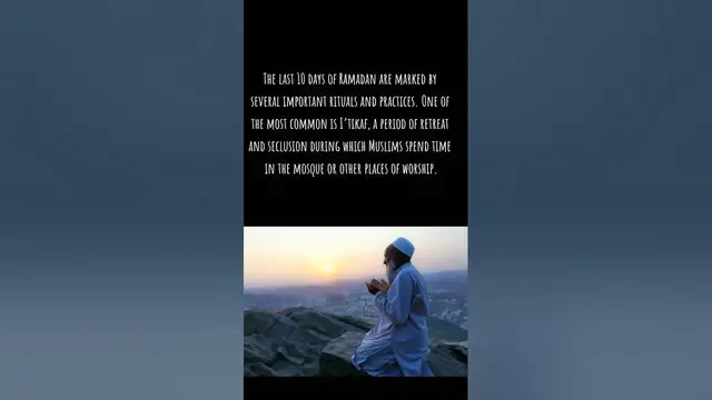 'Video thumbnail for The Last 10 Days Of Ramadan'