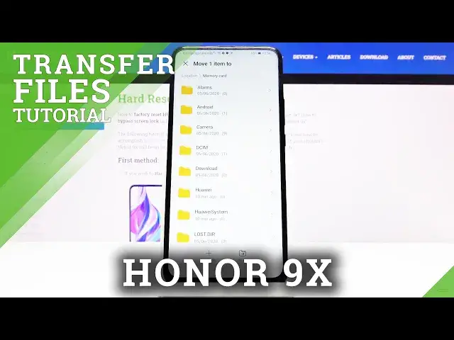 'Video thumbnail for How to Transfer Files from Internal Storage to SD Card in Honor 9x - Move Files'