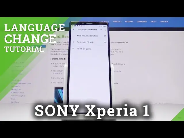 'Video thumbnail for How to Change Language in SONY Xperia 1 – Find Language List'