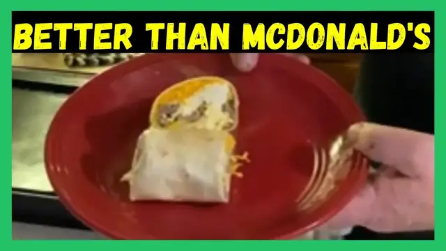 'Video thumbnail for Sausage Egg And Cheese Burrito'