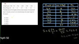 'Video thumbnail for Mathematics 2021 WAEC Past Questions and Answers | Questions 41 - 50'